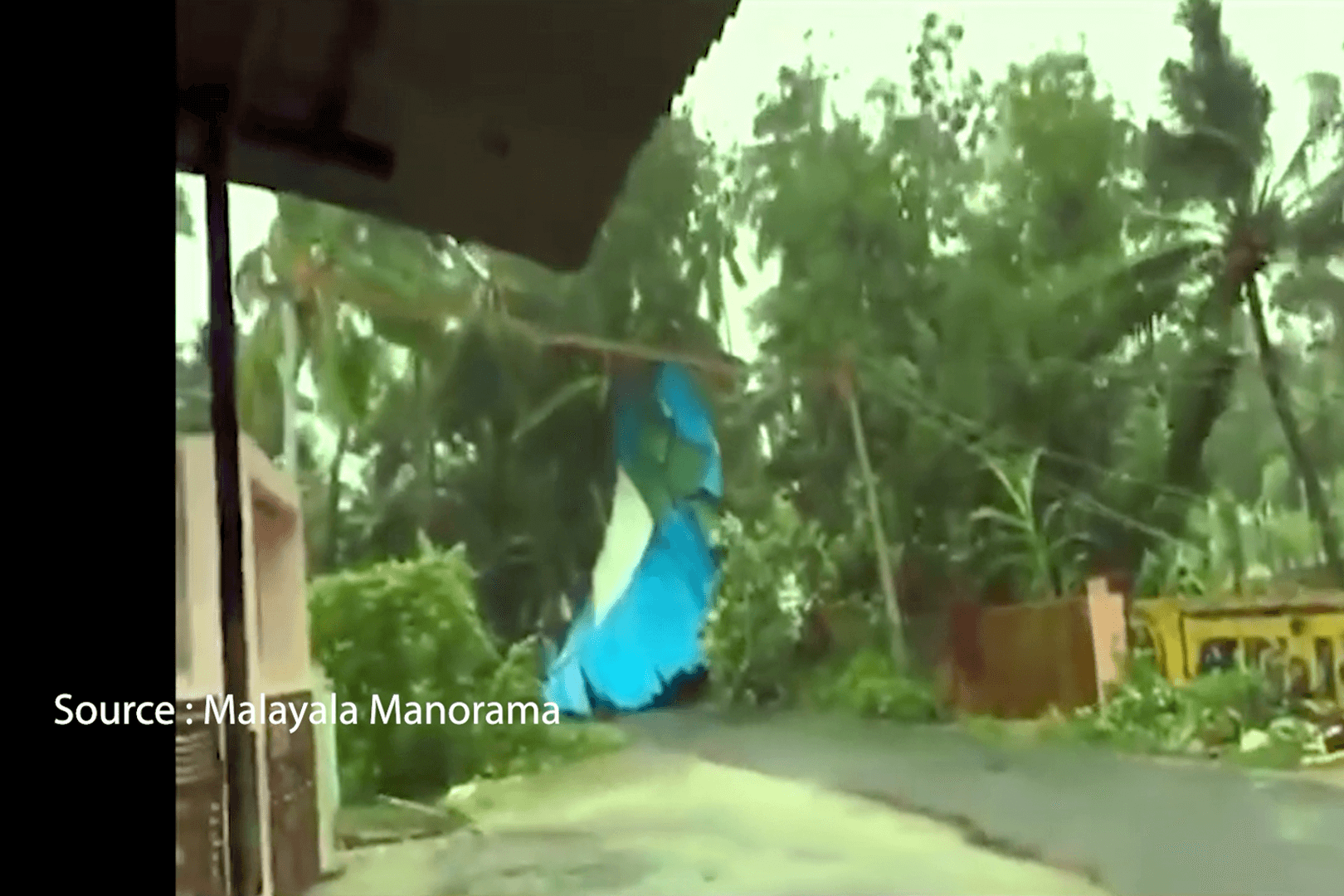 Old footage of a cyclone