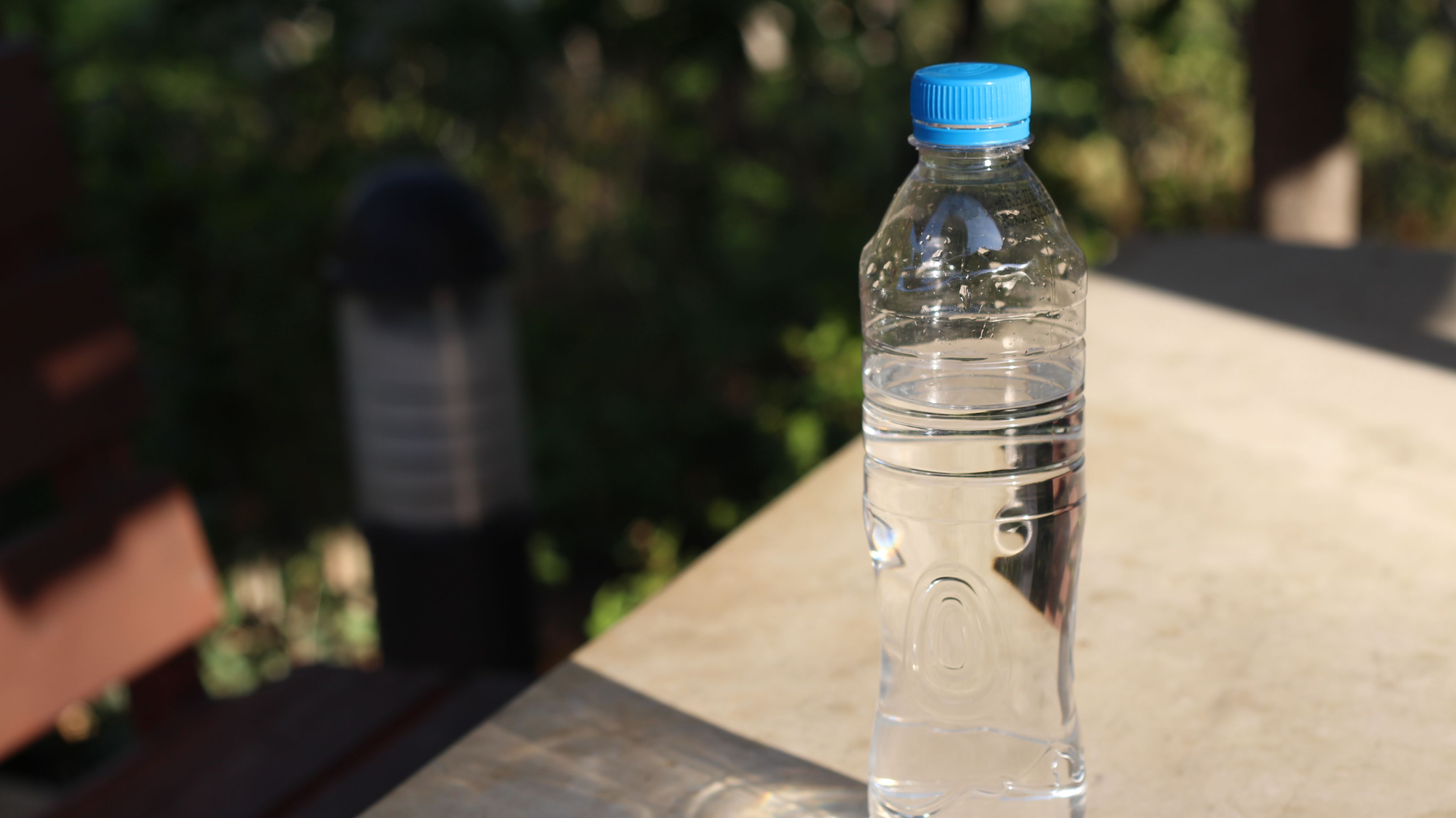 A photo of Blessing's object of memory: a plastic water bottle
