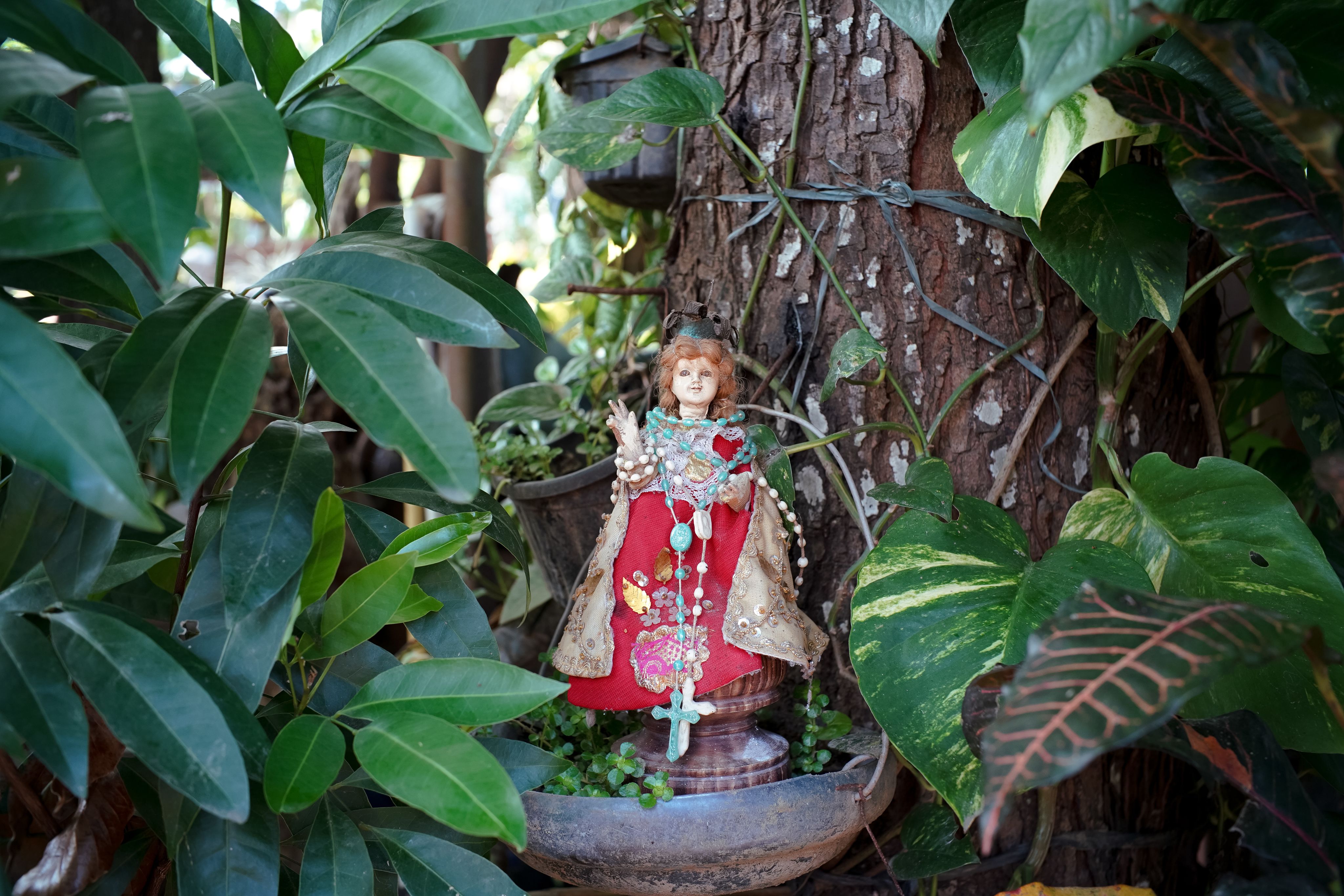 A photo of Marciano's object of memory: a Santo Niño
